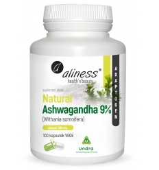 ALINESS Natural Ashwagandha 590 mg 9% - 100 vegetariánskych kapsúl