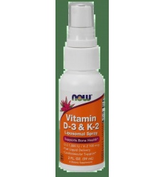 NOW FOODS Vitamín D3 & K2 Lipozomálny sprej 59 ml