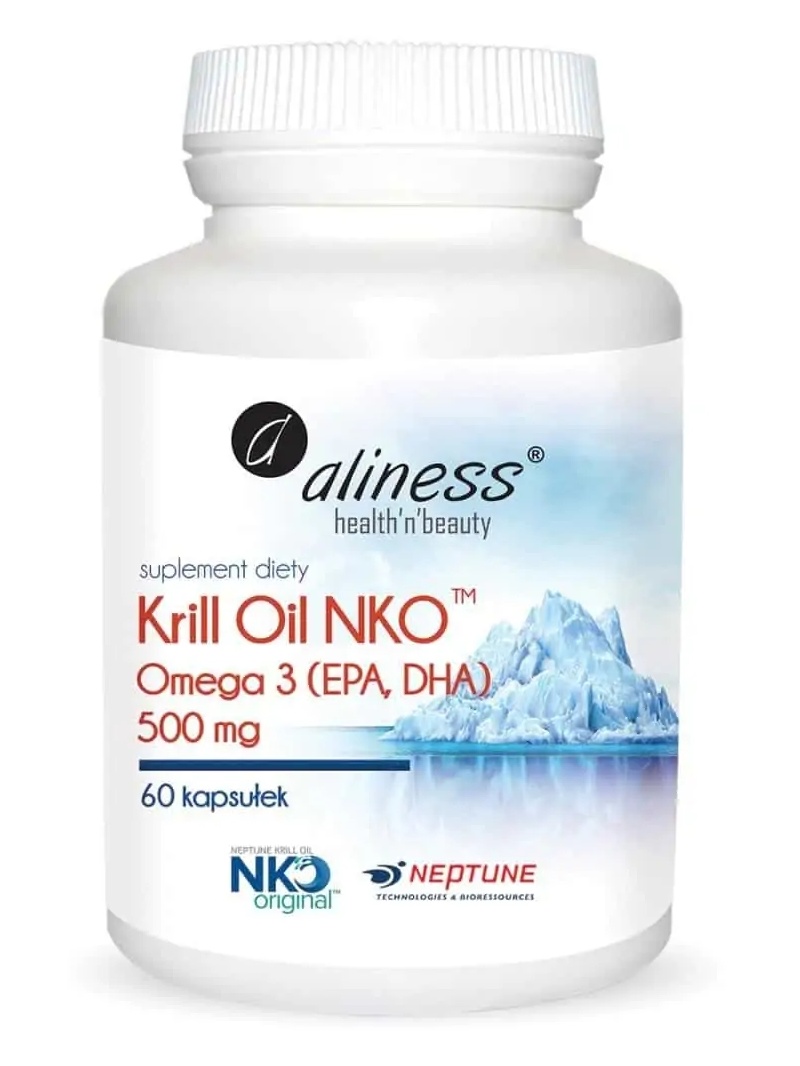 ALINES Krill Oil NKO Omega 3 EPA DHA (Krill Oil) 500 mg – 60 mäkkých kapsulí