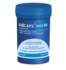 ForMeds BICAPS MAG B6 (horčík + vitamín B6) – 60 vegánskych kapsúl