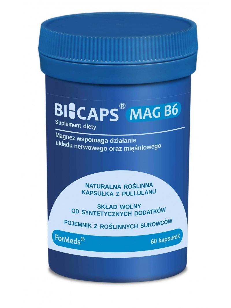 ForMeds BICAPS MAG B6 (horčík + vitamín B6) – 60 vegánskych kapsúl