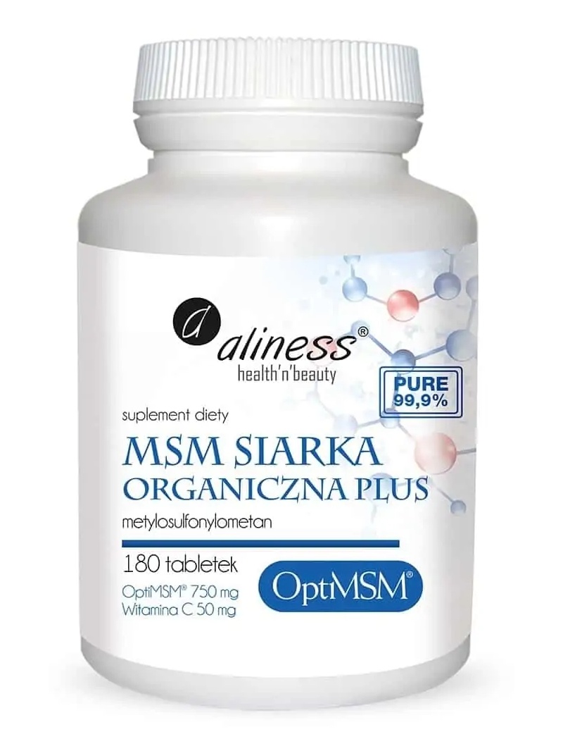 ALINES MSM Organic Sulphur PLUS OptiMSM - 180 tabliet