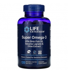 LIFE EXTENSION Super Omega-3 EPA/DHA so sezamovými lignanami a olivovým extraktom 120 kapsúl