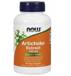 NOW FOODS Artičokový extrakt 450 mg (artičokový extrakt – podpora trávenia) 90 vegetariánskych kapsúl