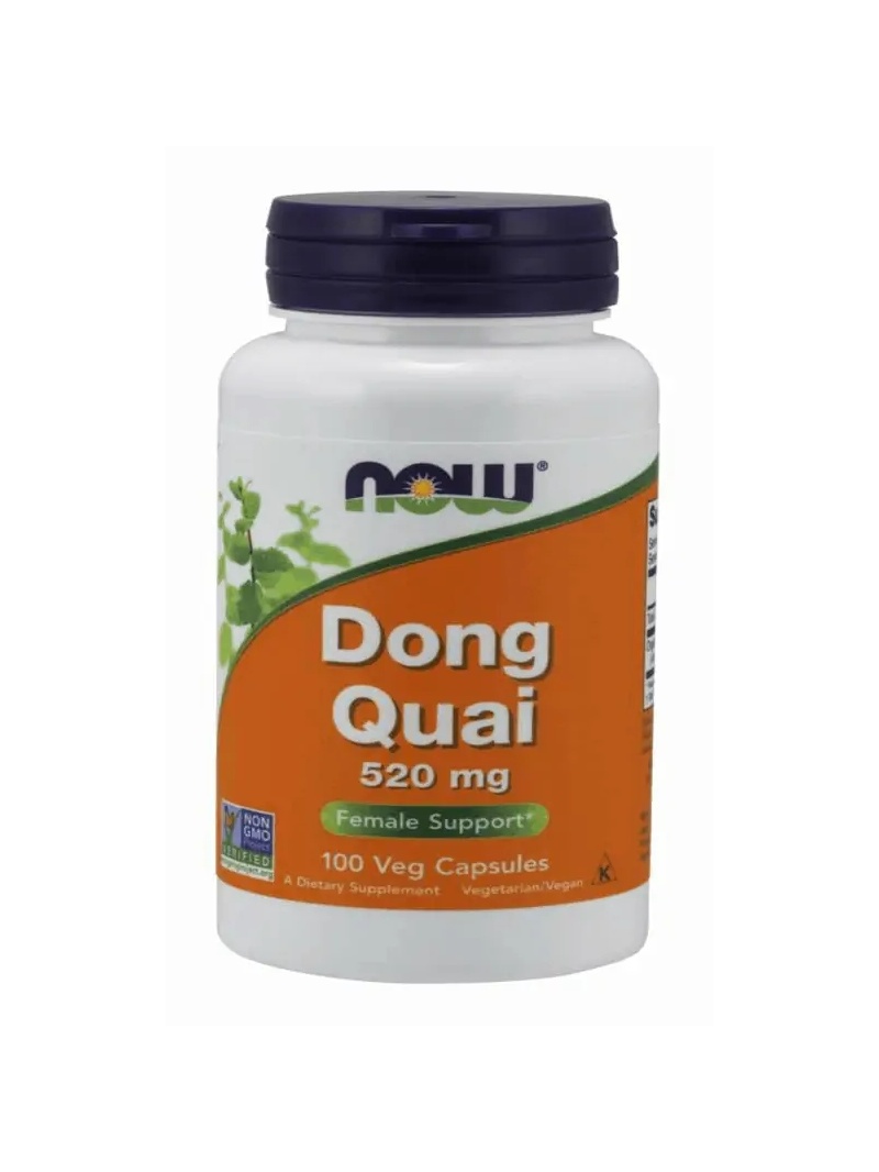 NOW FOODS Dong Quai 520 mg (Angelika čínska – podpora zdravia žien) 100 vegetariánskych kapsúl
