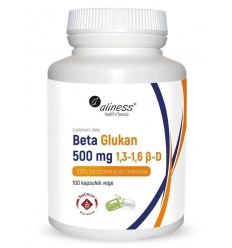 ALINESS Beta Glucan Yestimun 1,3-1,6 500 mg (pivovarské kvasnice Saccharomyces Cerevisiae) 100 vegetariánskych kapsúl