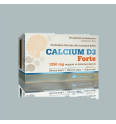 OLIMP Calcium D3 FORTE (vápnik + vitamín D3) 60 obalených tabliet