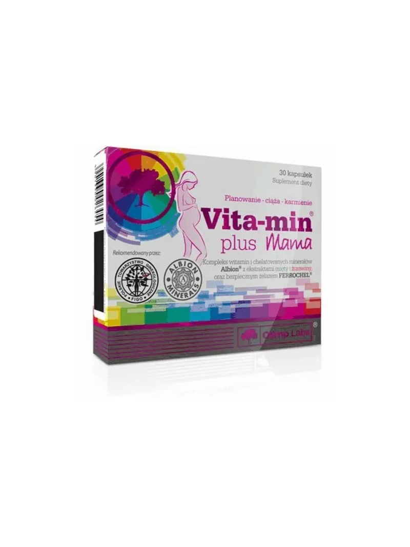 OLIMP Vita-Min Plus MAMA (Prenatálny multivitamín pre tehotné ženy) 30 kapsúl