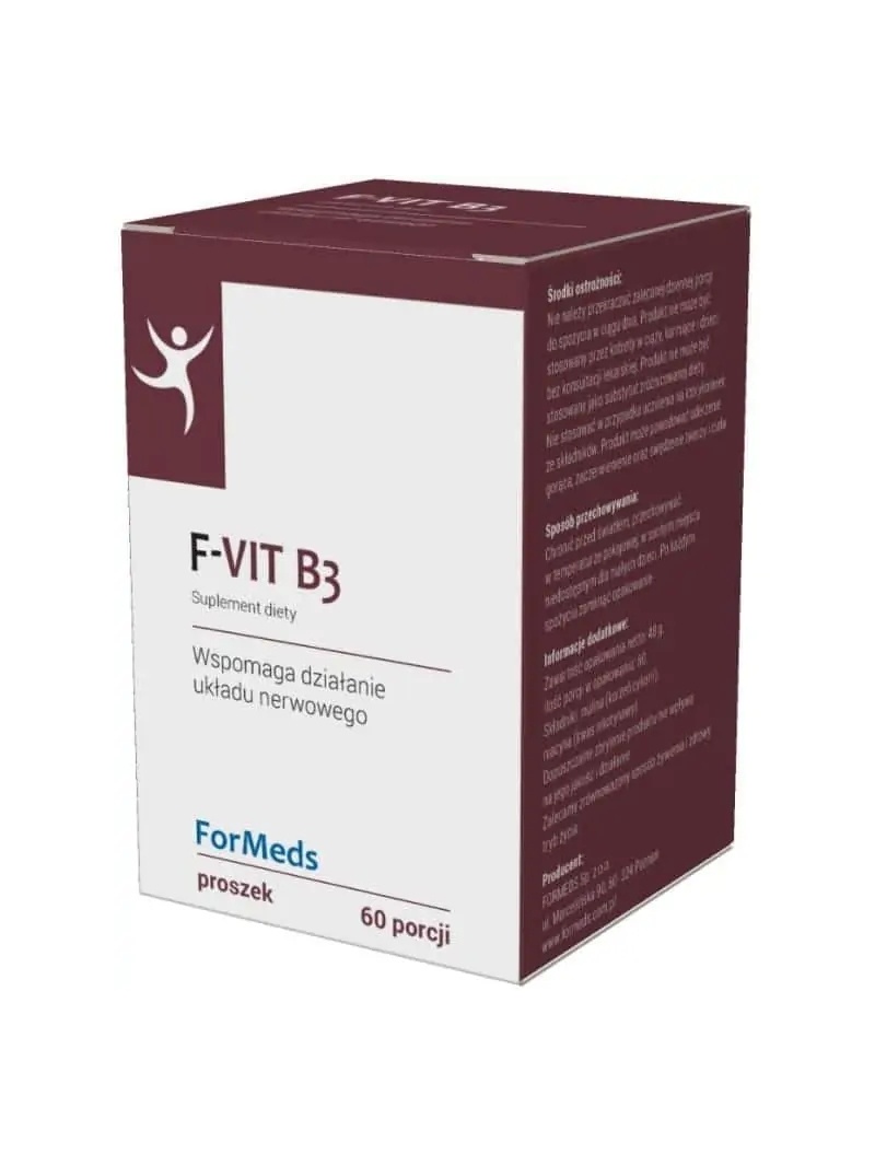 ForMeds F-VIT B3 (vitamín B3 niacín + inulín) prášok 60 porcií