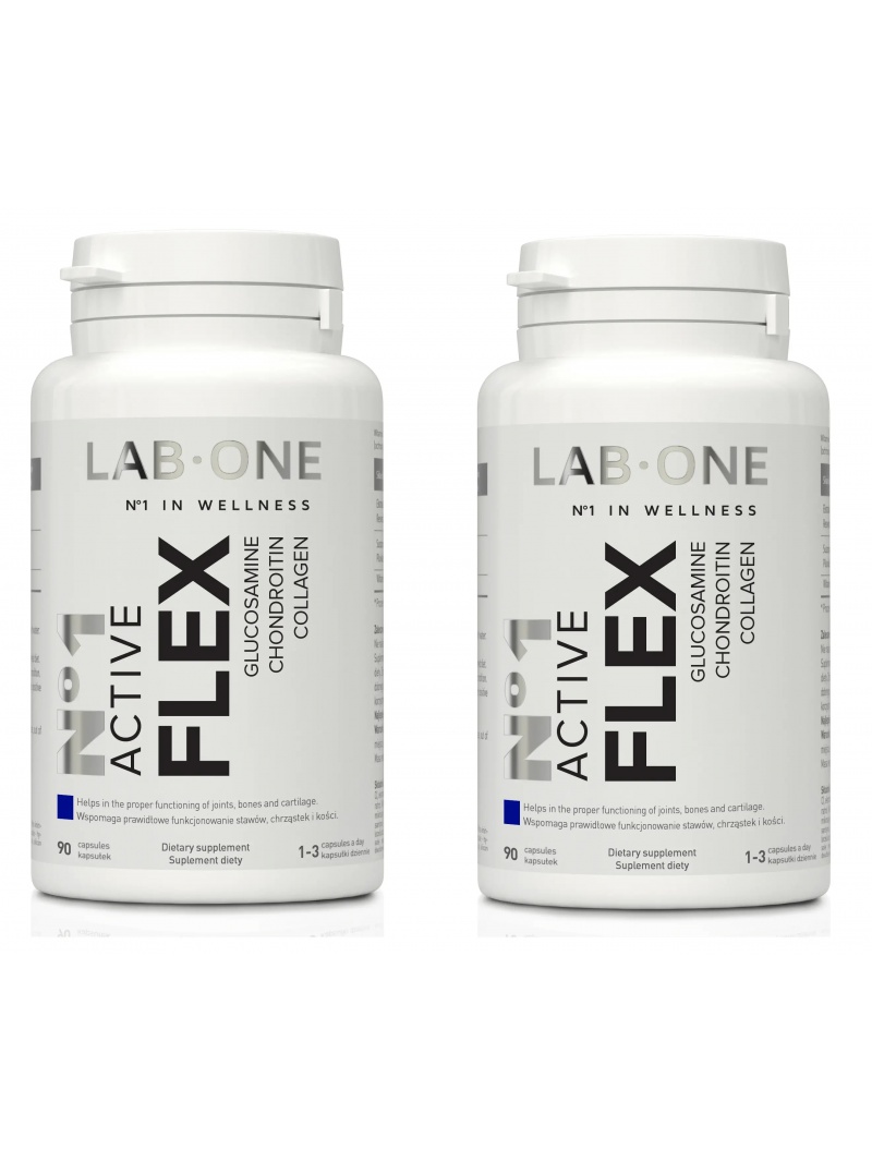 LAB ONE N°1 Active Flex (glukosamínový kolagén chondroitín) 2 x 90 kapsúl