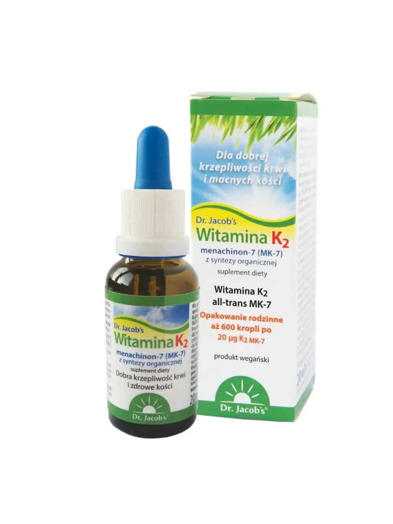 DR. JACOBS Vegánsky vitamín K2 (zdravie kostí, zrážanlivosť krvi) 20 ml