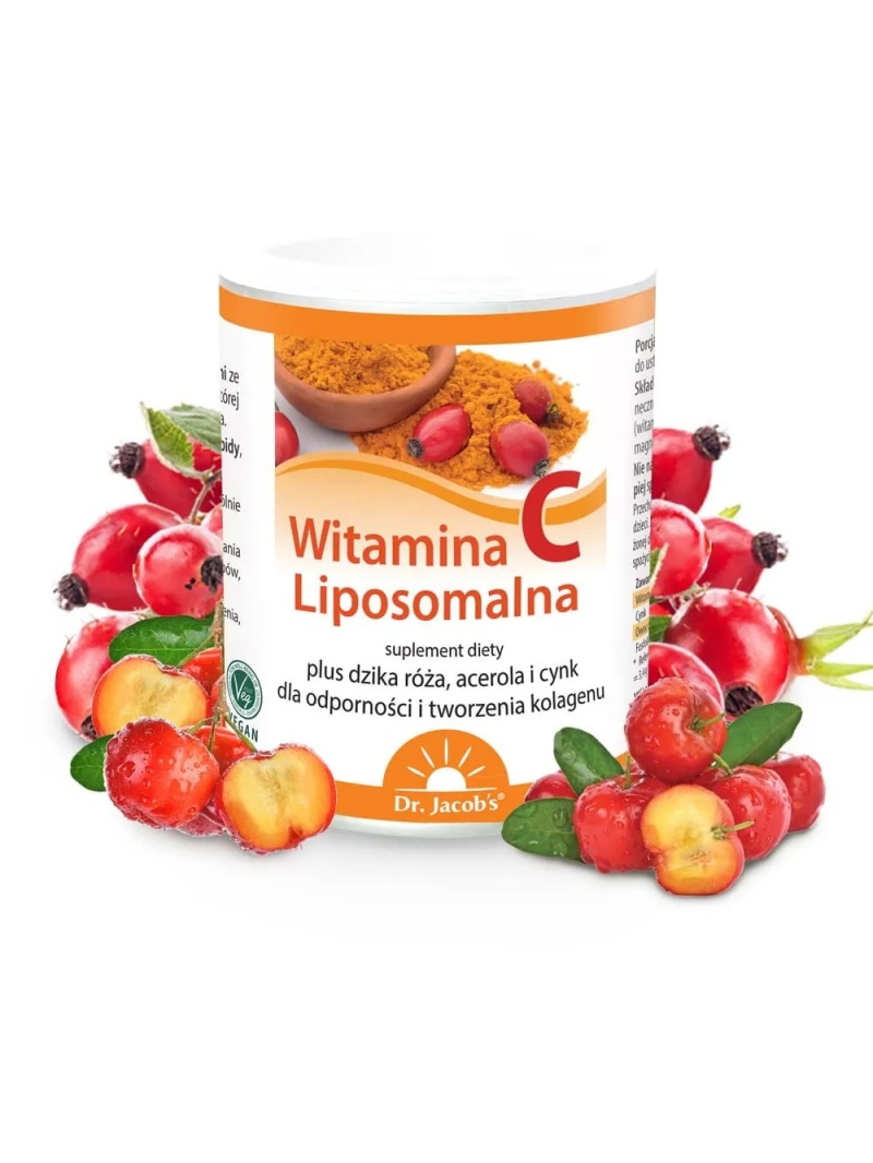 DR. JACOBS Lipozomálny vitamín C (lipozomálny vitamín C, Imunita, šípky) 150g
