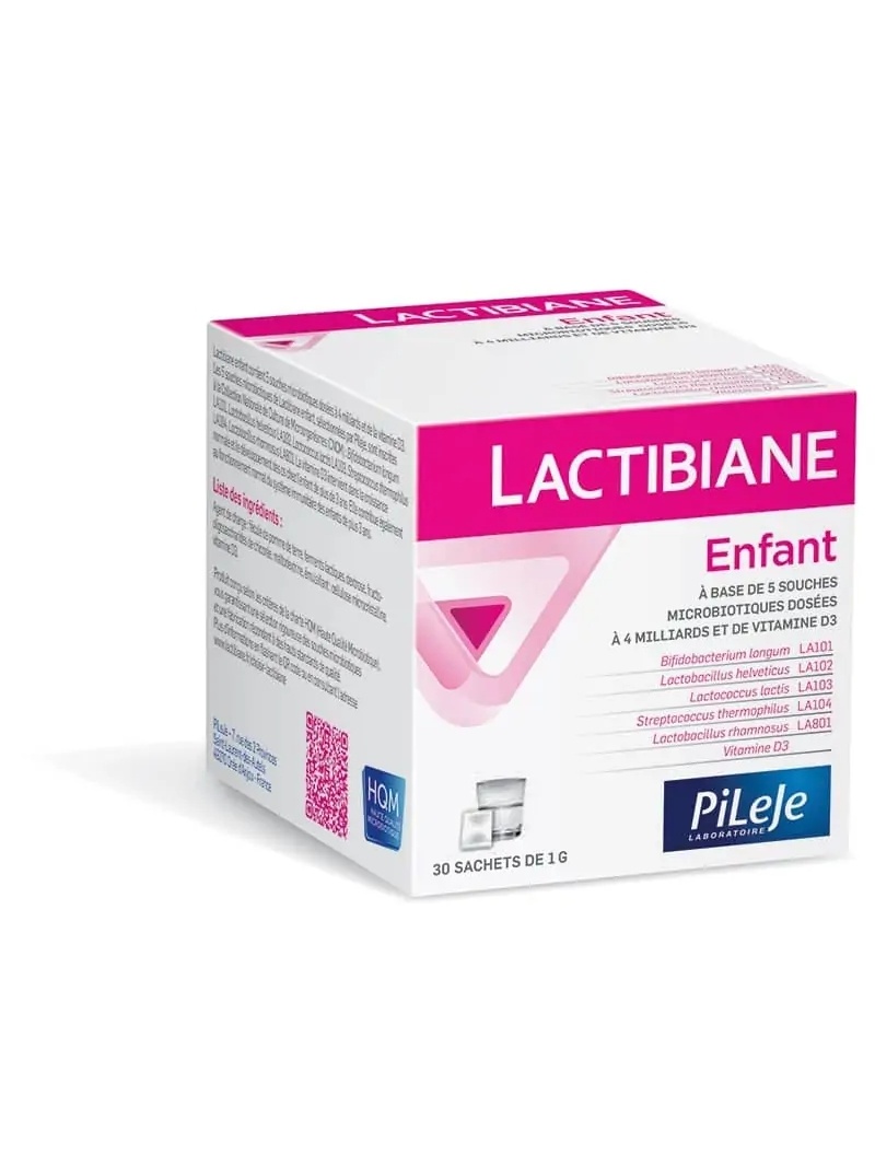 PiLeJe LACTIBIANE Enfant (probiotiká pre deti s vitamínom D3) 30 vrecúšok