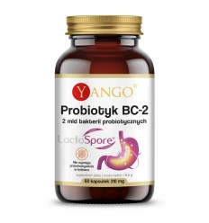 YANGO Probiotic BC-2 Lactospore 60 vegánskych kapsúl