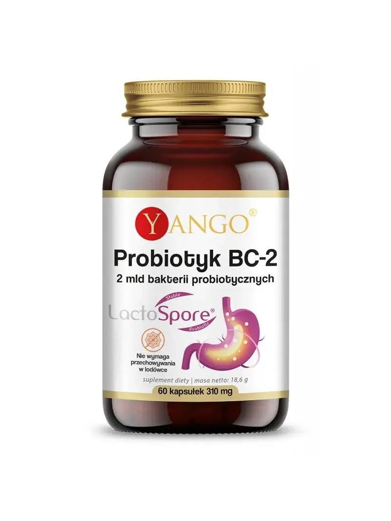 YANGO Probiotic BC-2 Lactospore 60 vegánskych kapsúl