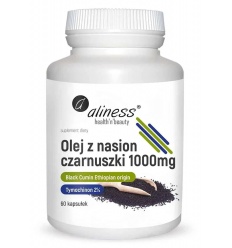 ALINESS Olej zo semien čiernej rasce 2% 1000 mg (regulácia hladiny glukózy v krvi) 60 kapsúl