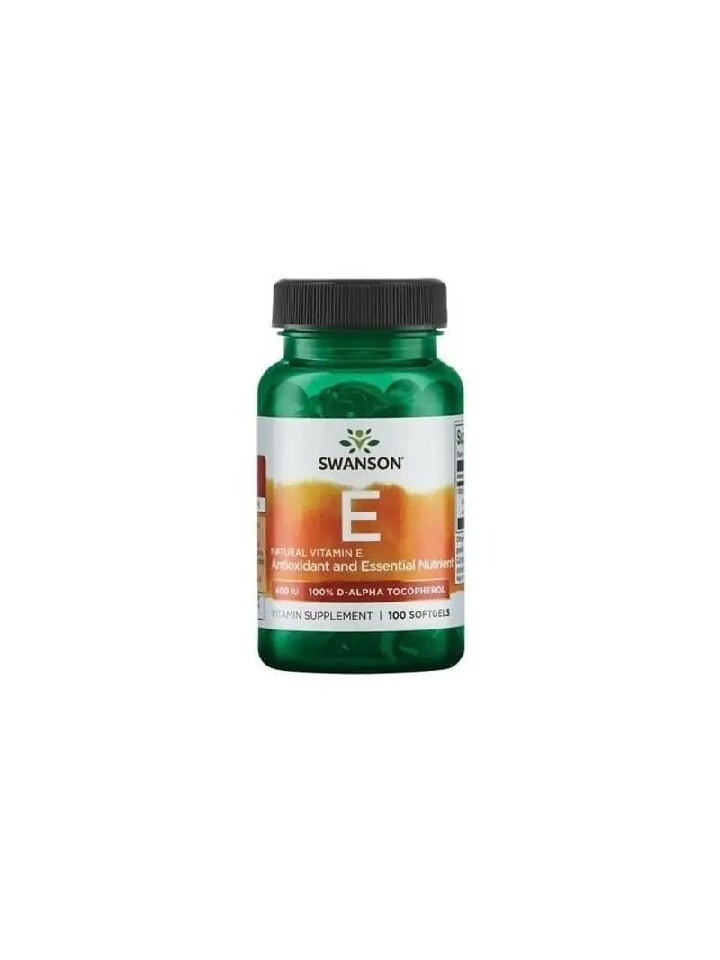 SWANSON Vitamín E 400 IU (prírodný vitamín E) 100 toboliek