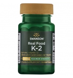 SWANSON Vitamín K2 200 mcg (prírodný vitamín K2) 30 toboliek