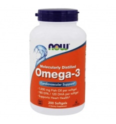 NOW FOODS Omega-3 (OMEGA-3, EPA, DHA) 200 toboliek