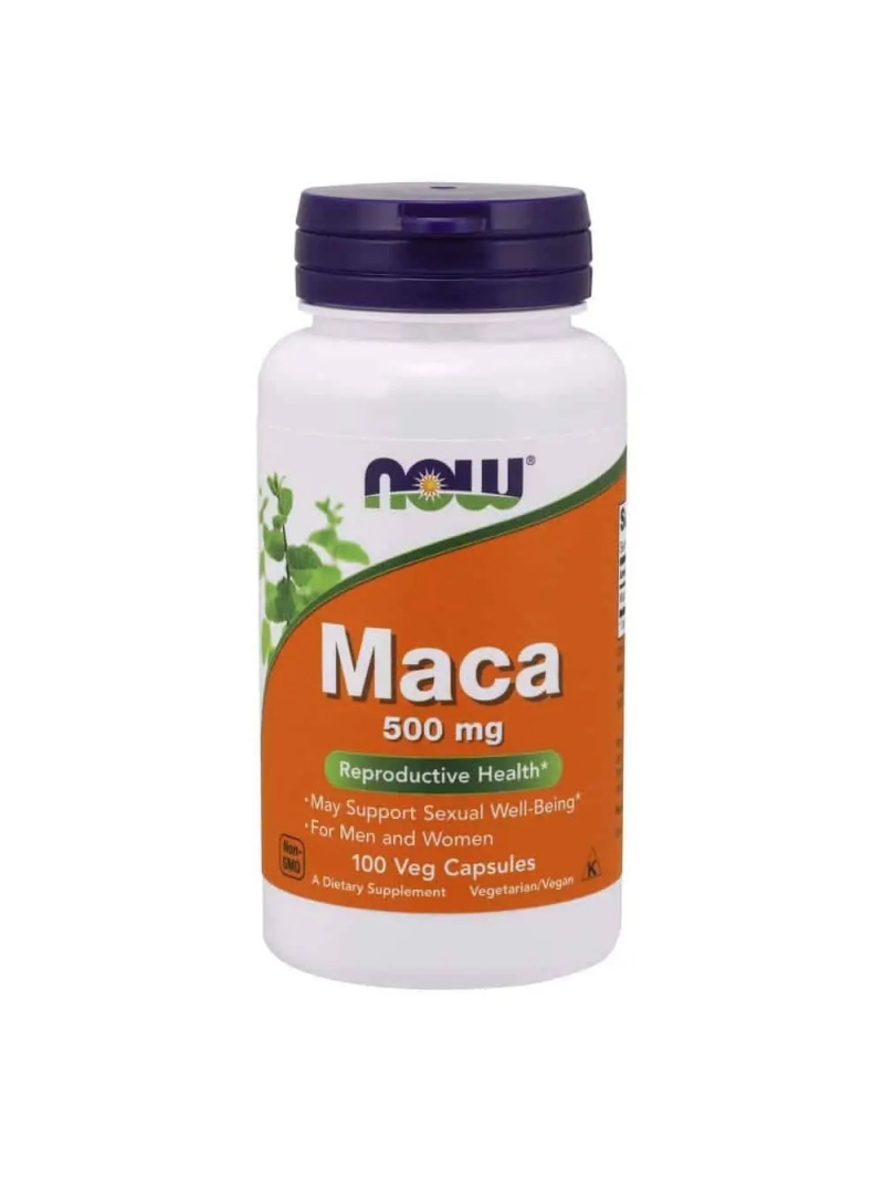 NOW FOODS Maca 500 mg (energia a vitalita) 100 vegetariánskych kapsúl