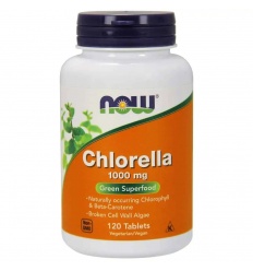 NOW FOODS Chlorella 1000 mg (imunitná, antioxidačná) 120 vegetariánskych tabliet