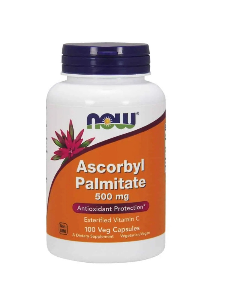 NOW FOODS Askorbyl palmitát 500 mg (Askorbyl palmitát, vitamín C) 100 vegetariánskych kapsúl