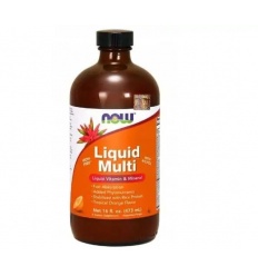 NOW FOODS Liquid Multi (vitamíny a minerály) 473 ml pomaranč