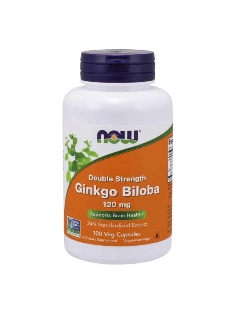 NOW FOODS Ginkgo Biloba 120 mg (balenie) 100 vegetariánskych kapsúl