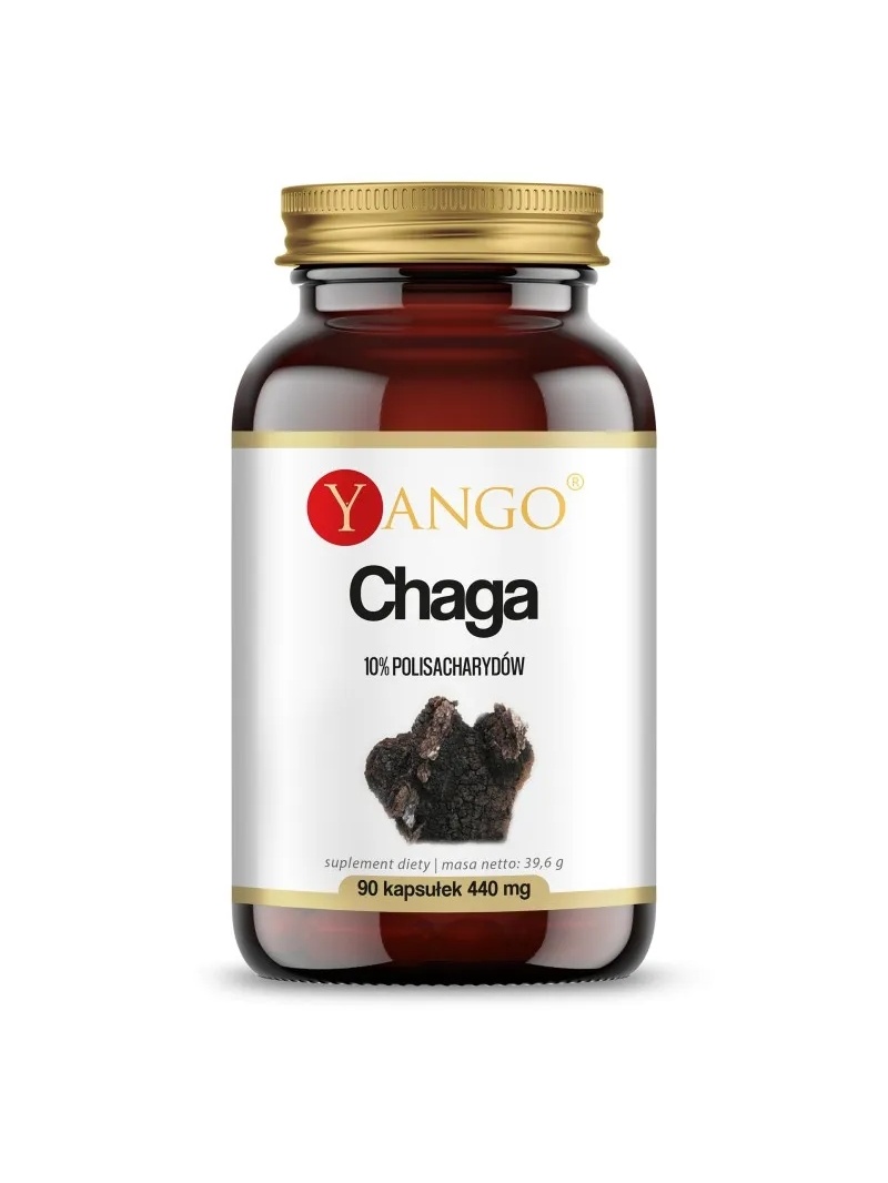 YANGO Chaga (výťažok z huby Chaga, čierna huba) 90 vegetariánskych kapsúl