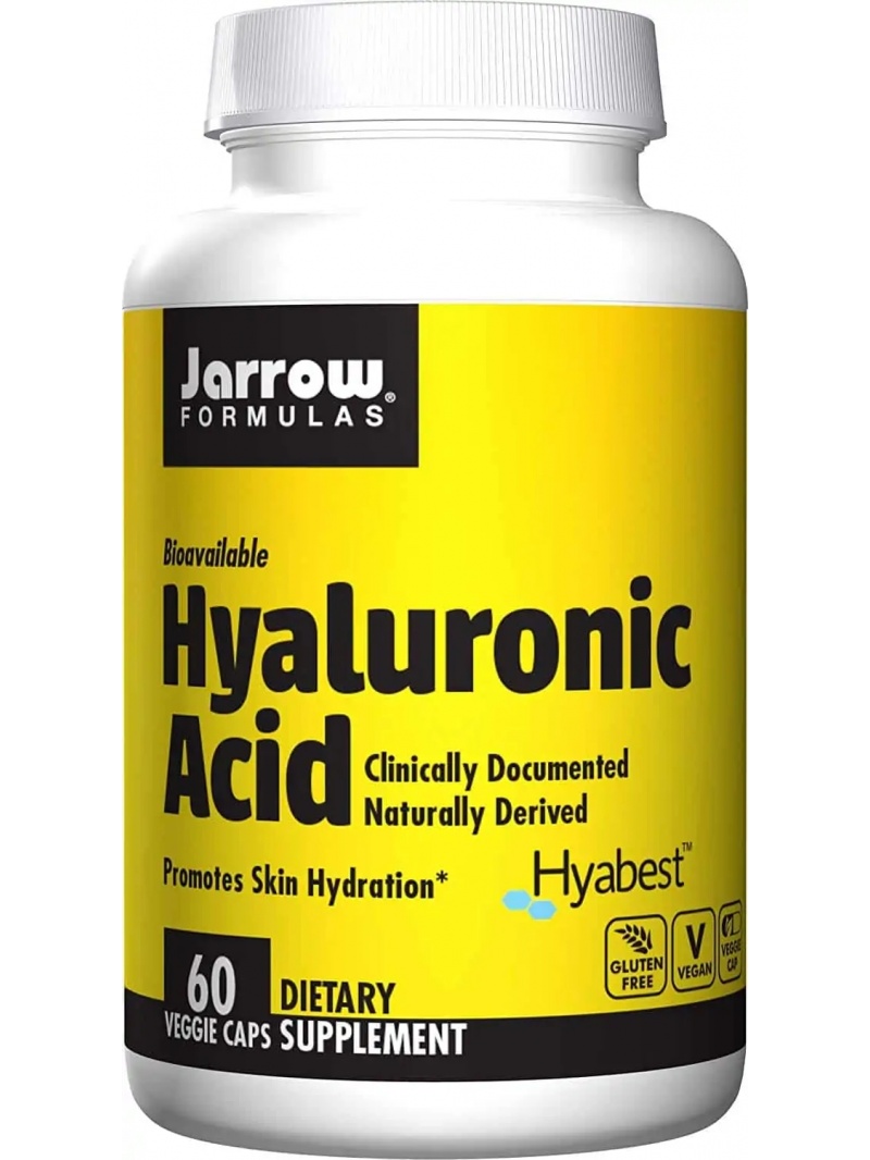 JARROW FORMULAS Kyselina Hyalurónova 60 Vegetarian Capsules