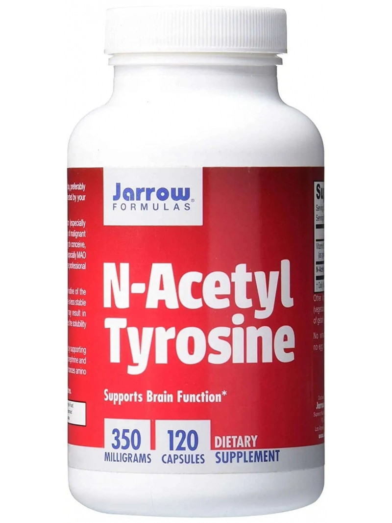 JARROW FORMULAS N-acetyltyrozín 350 mg (NALT N-acetyltyrozín) 120 kapsúl