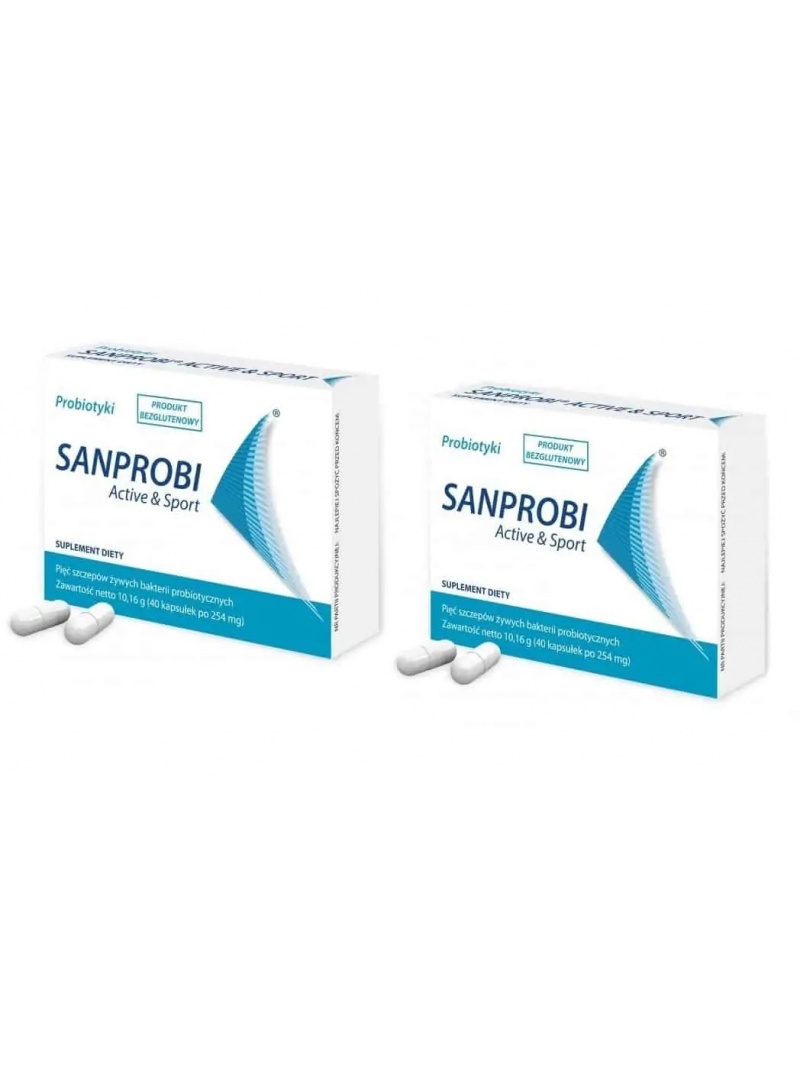 SANPROBI Active&Sport (Probiotické) 2 x 40 kapsúl