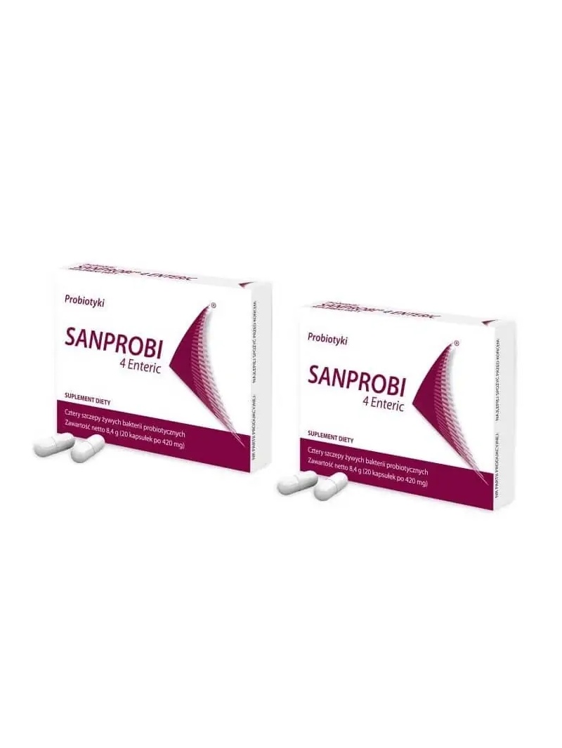 SANPROBI 4 Enteric (Probiotikum) 2 x 20 kapsúl