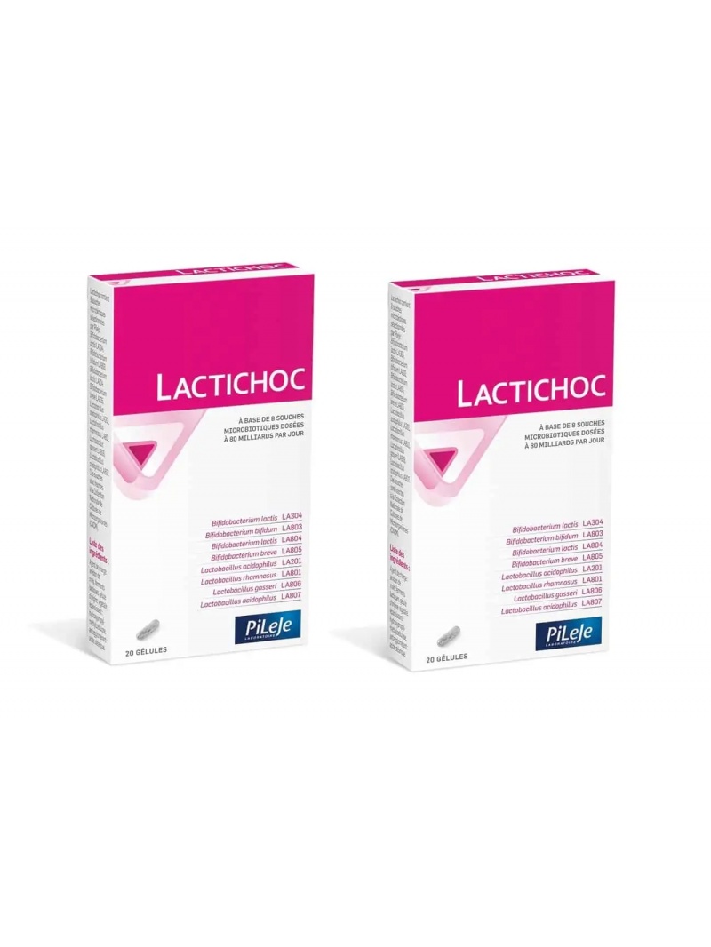 PiLeJe Lactibiane Lactichoc (Probiotikum, Pre sliznicu črevnej mikroflóry) 2 x 20 kapsúl
