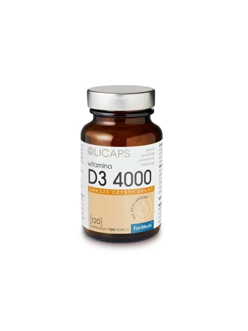 ForMeds Olicaps Vitamín D3 4000 (vitamín D3 z lanolínu) 120 kapsúl