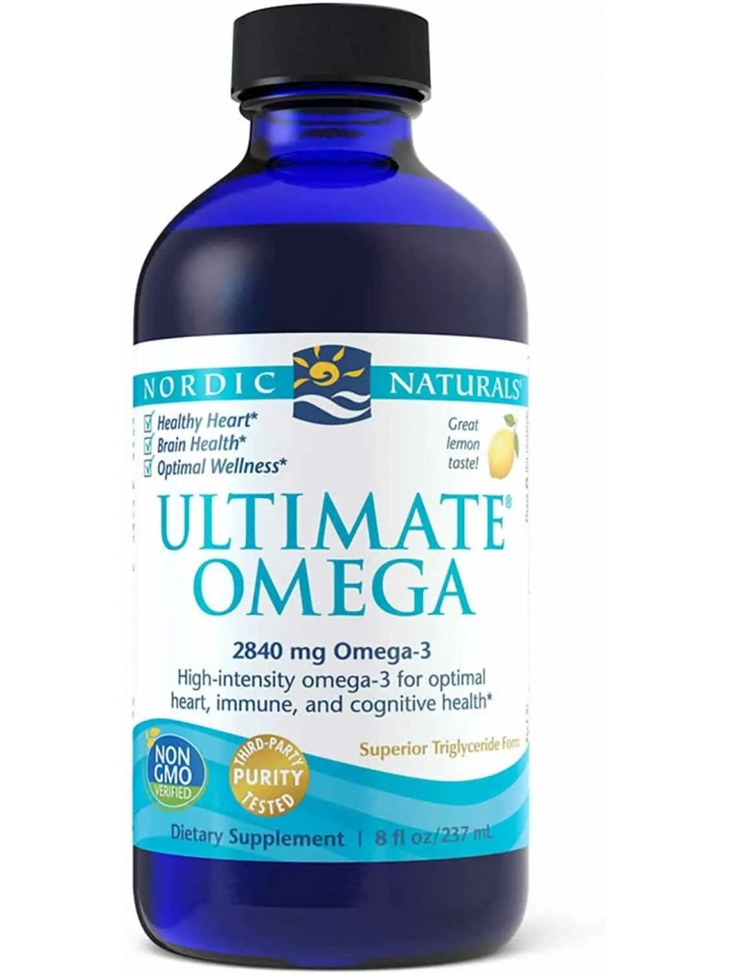 NORDIC NATURALS Ultimate Omega 2840 mg (podpora mozgu, imunita) citrón 237 ml