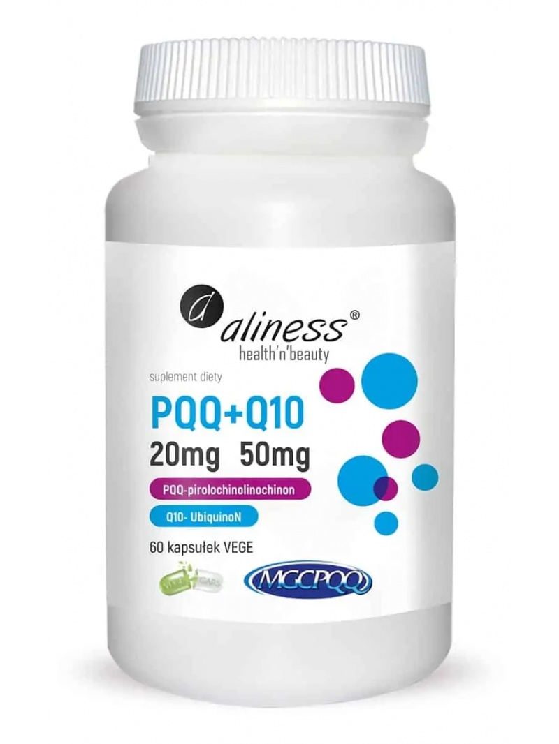 ALINESS PQQ + Q10 20 mg + 50 mg (antioxidácia) 60 vegetariánskych kapsúl