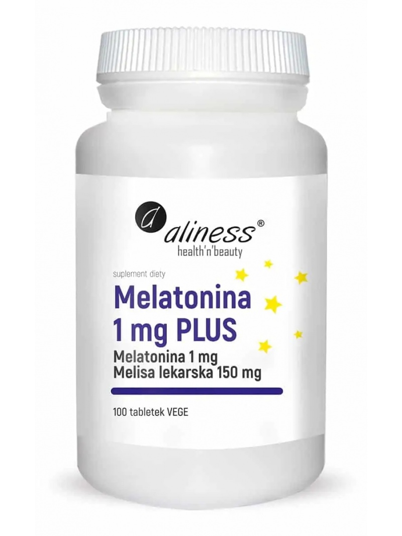 ALINESS Melatonin 1 mg PLUS (podporuje spánok a kvalitu spánku) 100 vegetariánskych tabliet