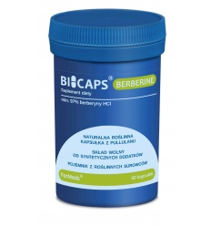 ForMeds Berberine Bicaps (Berberine, reguluje hladinu glukózy v krvi) 450 mg 60 vegetariánskych kapsúl