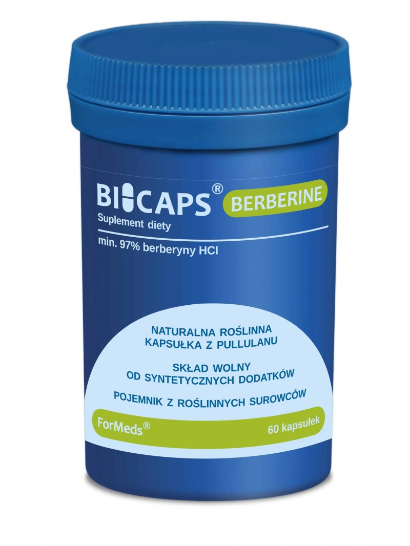 ForMeds Berberine Bicaps (Berberine, reguluje hladinu glukózy v krvi) 450 mg 60 vegetariánskych kapsúl