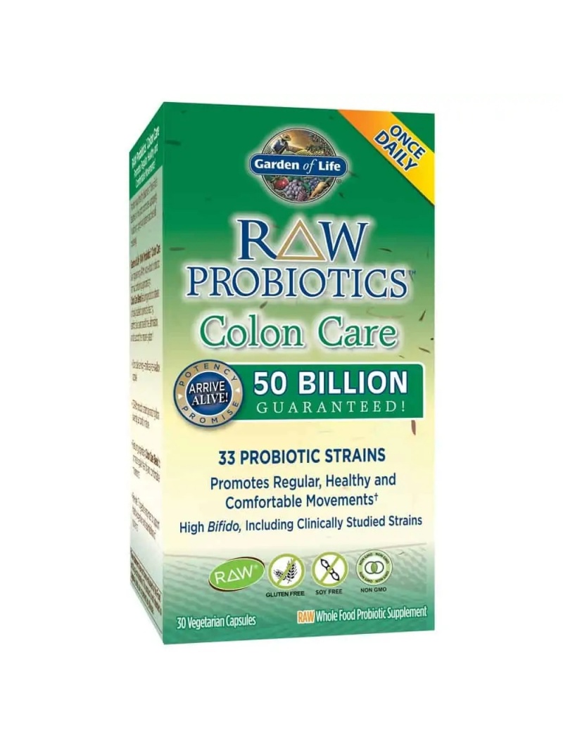 GARDEN OF LIFE Raw Probiotics Colon Care 30 vegetariánskych kapsúl