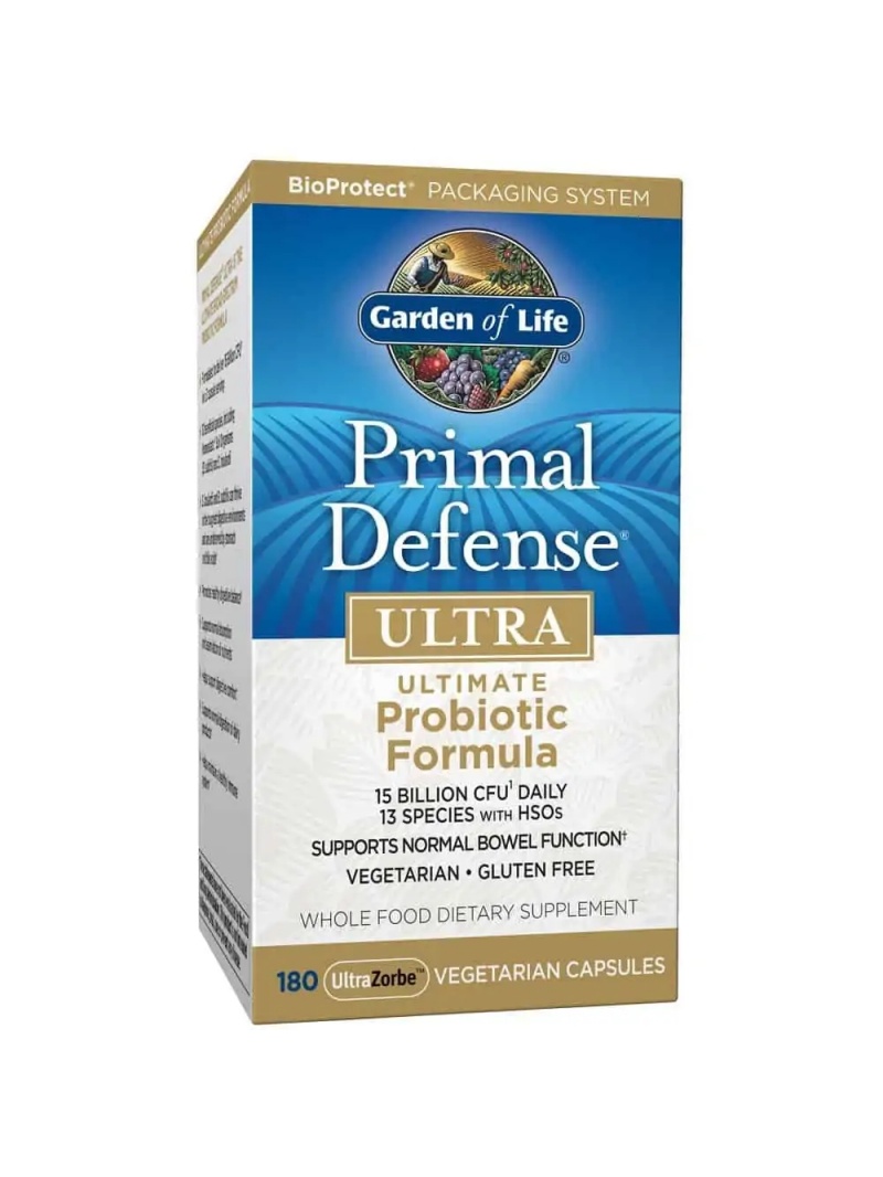 GARDEN OF LIFE Primal Defence ULTRA probiotická receptúra (Probiotikum - podpora zdravého a správneho pohybu čriev) 180 rastlinn
