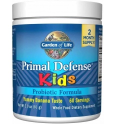 GARDEN OF LIFE Primal Defence Kids (Probiotikum pre deti) 81g Banánová príchuť
