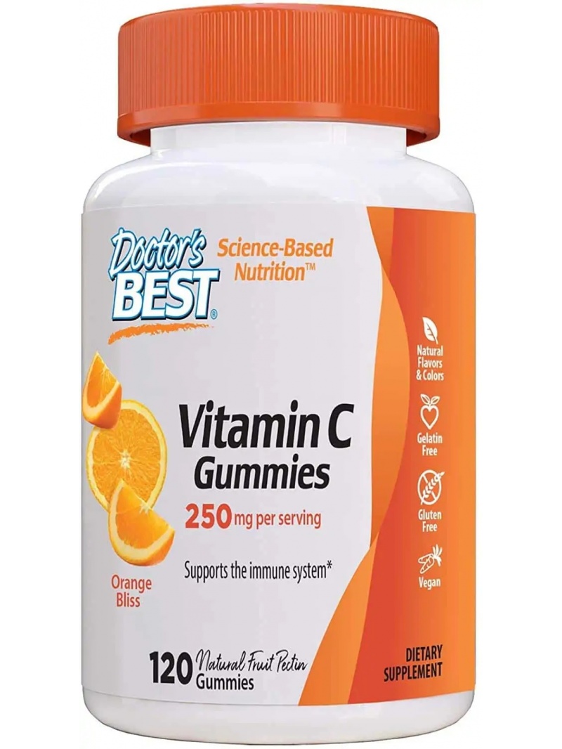 Najlepšie maškrty s vitamínom C od lekára 250 mg 120 žuvačiek