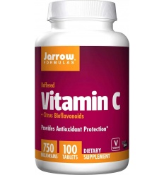 JARROW FORMULAS vitamín C v prášku + citrusové bioflavonoidy 500 mg (nasypaný vitamín C) 100 tabliet