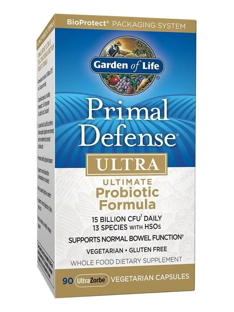 GARDEN OF LIFE Primal Defence ULTRA probiotická receptúra (Probiotikum - podpora zdravého a správneho pohybu čriev) 90 rastlinný