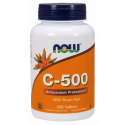 NOW FOODS Vitamín C-500 (vitamín C s divokou ružou) 250 tabliet