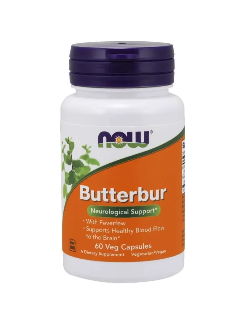 NOW FOODS Butterbur (podpora neurálneho zdravia) 60 vegetariánskych kapsúl