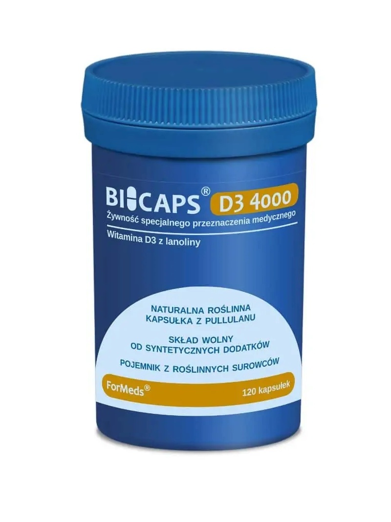 ForMeds Bicaps D3 4000 (vitamín D3 z lanolínu) 120 kapsúl