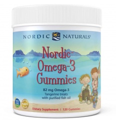 NORDIC NATURALS Nordic Omega-3 Gummies (Omega-3 EPA DHA pre deti 2+) 120 kusov